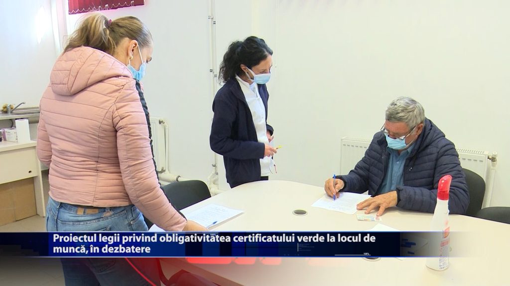 Proiectul legii privind obligativitatea certificatului verde locul de muncă, în dezbatere