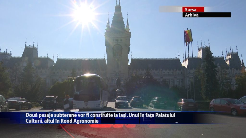 Două pasaje subterane vor fi construite la Iași. Unul în față la Palatul Culturii, altul în Rond Agronomie