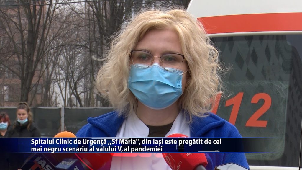 Spitalul Clinic de Urgenta „Sfanta Maria” din Iasi este pregatit de cel mai negru scenariu al valului V, al pandemiei