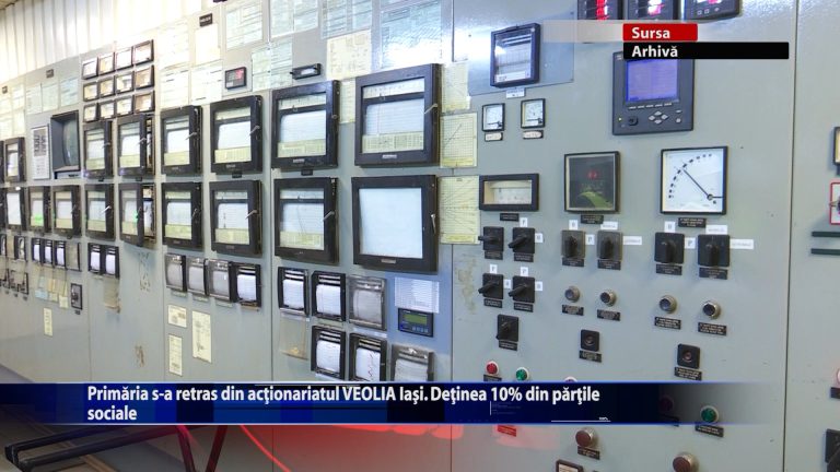 Primaria s-a retras din actionariatul VEOLIA Iasi. Detinea 10% din partile sociale