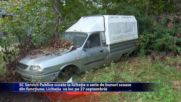 SC Servicii Publice scoate la licitatie o serie de bunuri scoase din funcțiune. Licitația va avea loc pe 27 septembrie