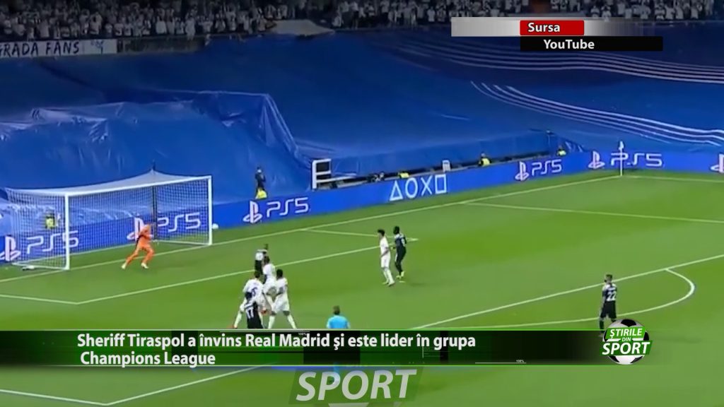 Sheriff Tiraspol a învins Real Madrid și este lider în grupa Champions League