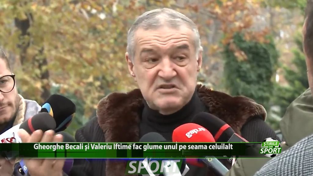 Gheorghe Becali si Valeriu Iftime fac glume unul pe seama celuilalt