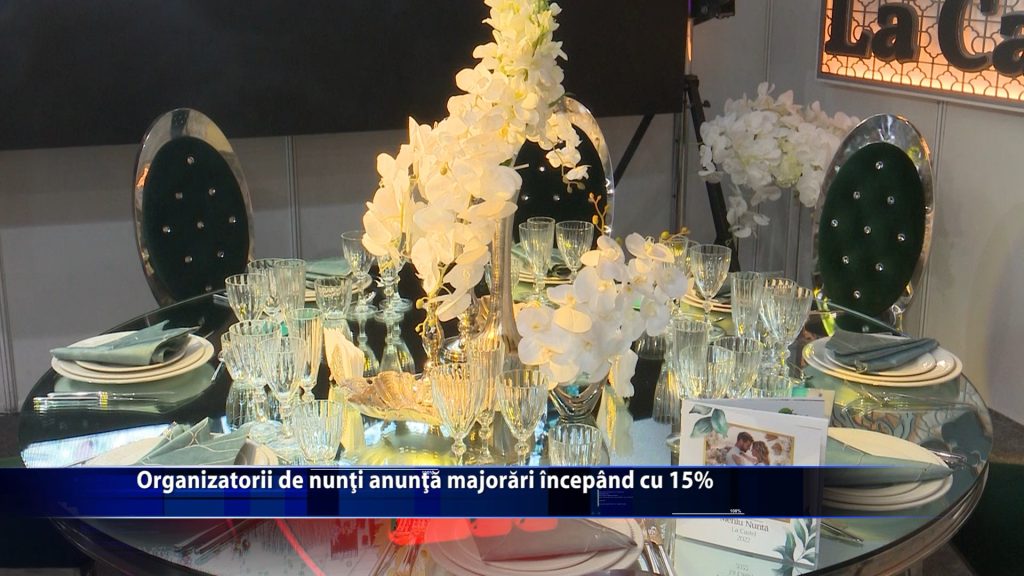 Organizatorii de nunti anunta majorari incepand cu 15%