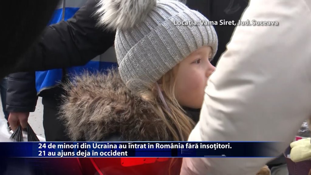 24 de minori din Ucraina au intrat in Romania fara insotitori. 21 au ajuns deja in occident