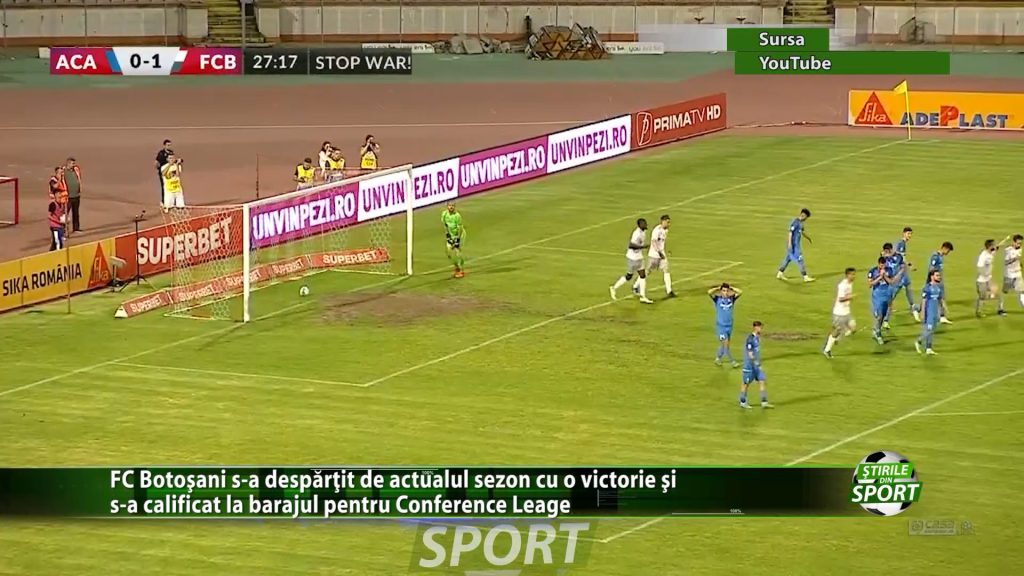 FC Botosani s-a despartit de actualul sezon cu o victorie si s-a calificat la barajul pentru Conference League. Moldovenii s-au impus cu 4-0 in fata Clinceniului