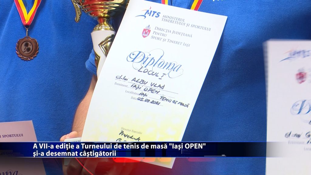 A VII-a ediție a Turneului de tenis de masa ,,IAȘI OPEN” și-a desemnat câstigatorii