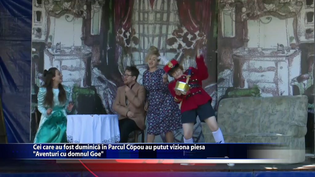 Cei care s-au plimbat duminica prin Parcul Copou au putut viziona piesa ,,Aventuri cu domnul Goe”