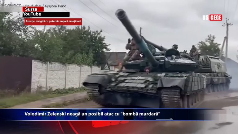 Volodimir Zelenski neaga un posibil atact cu ,,bomba murdara”