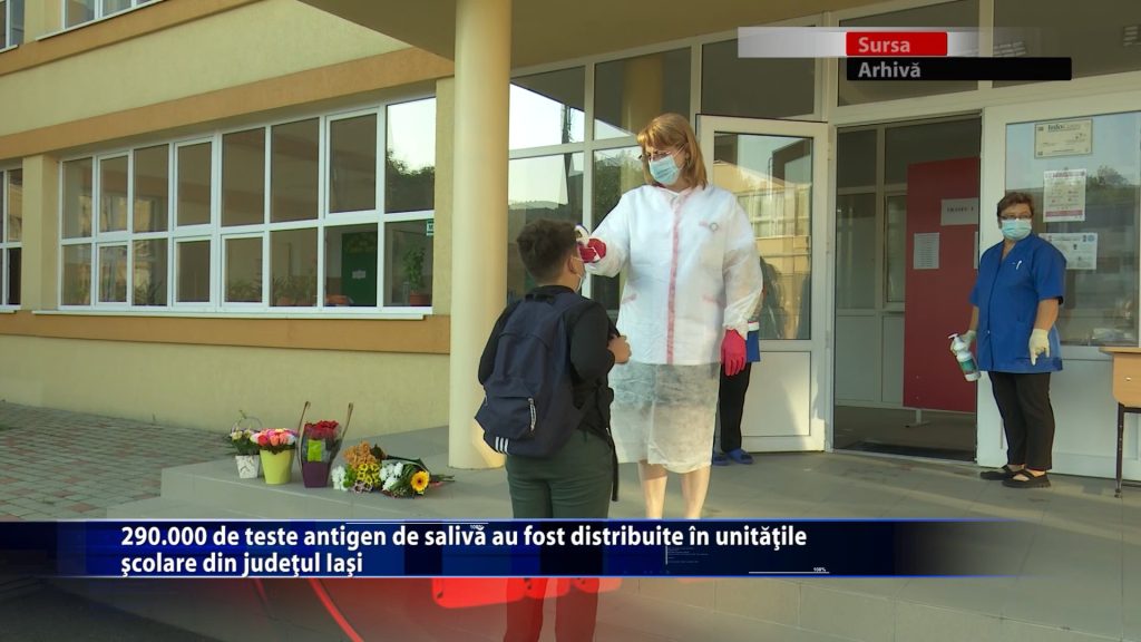 290.000 de teste antigen de salivă au fost distribuite în unitățile școlare din județul Iași