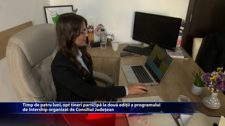 Timp de patru luni, opt tineri participa la doua editie a programului de Internship organizat de Consiliul Judetean