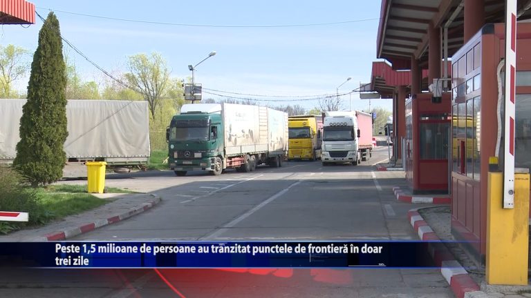 Peste 1,5 milioane de persoane au tranzitat punctele de frontier in doar trei zile
