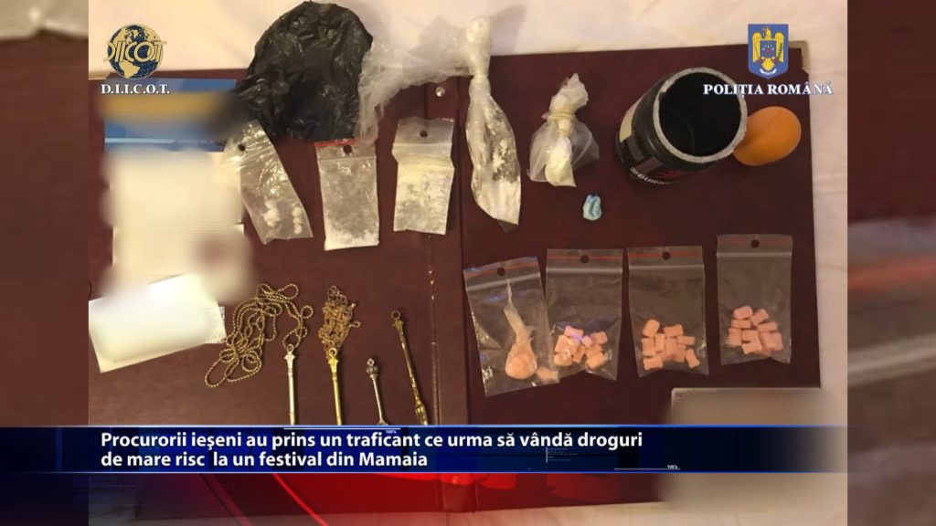 Procurorii ieseni au prins un traficant ce urma sa vanda droguri de mare risc la un festival din Mamaia