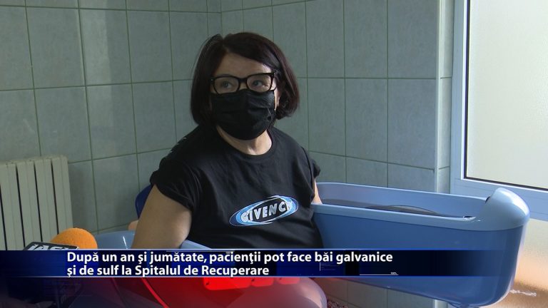 După un an și jumătate, pacienții pot face băi galvanice și de sulf la Spitalul de Recuperare