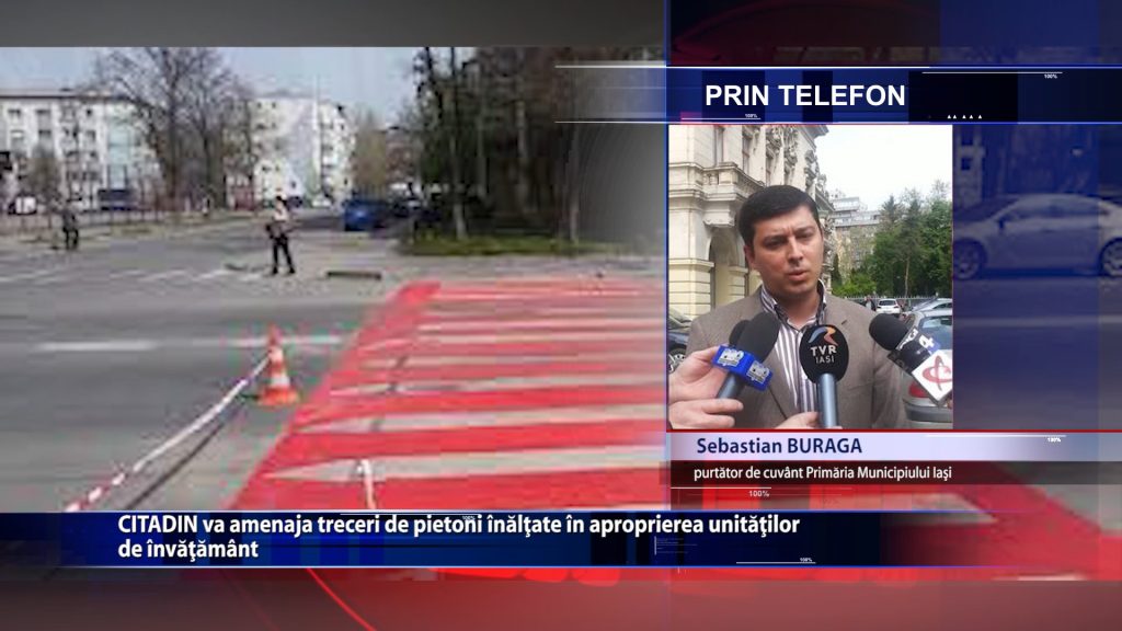CITADIN amenajeaza treceri de pietoni inaltate in apropierea unitatilor de invatamant