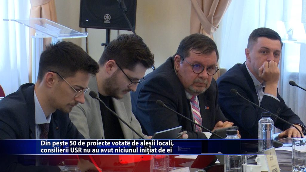 Din peste 50 de proiecte votate de alesii locali, consilierii USR nu au avut niciunul initiat de ei