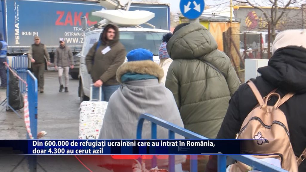 Din 600.000 de refugiati ucraineni care au intrat in Romania, doar 4.300 au cerut azil
