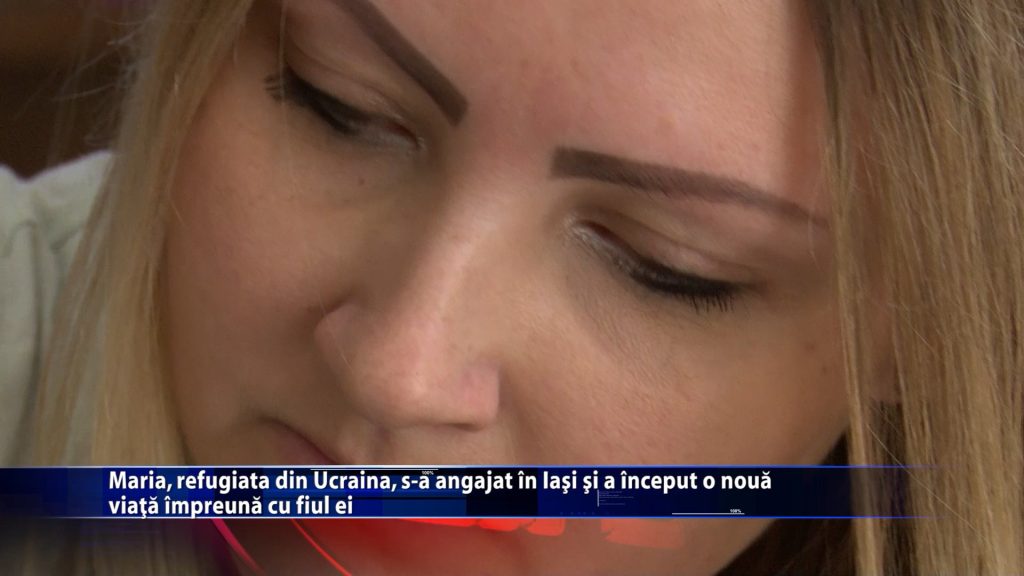 Maria, refugiata din Ucraina, s-a angajat in Iasi si a inceput o noua viata impreuna cu fiul ei