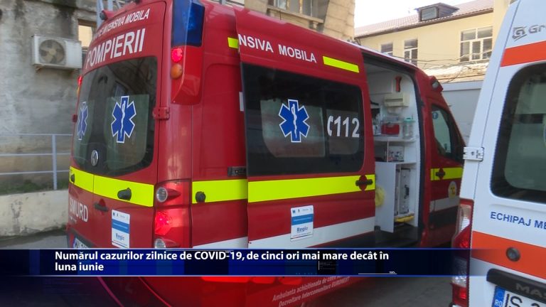 Numarul cazurilor zilnice de COVID-19, de cinci ori mai mare decat in luna iunie