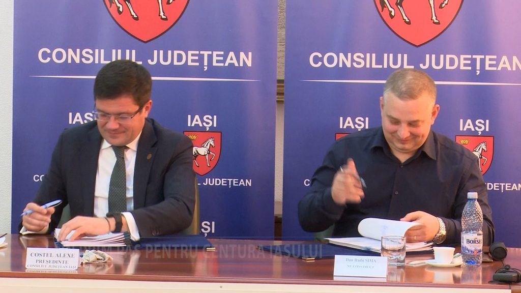 S-a semnat contractul pentru proiectul centurii usoare de ocolire a municipiului Iasi