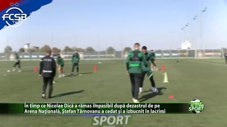 In timp ce Nicolae Dica a ramas impasibil dupa dezastrul de pe Arena Nationala, Stefan Tarnovanu a cedat si a izbucnit in lacrimi