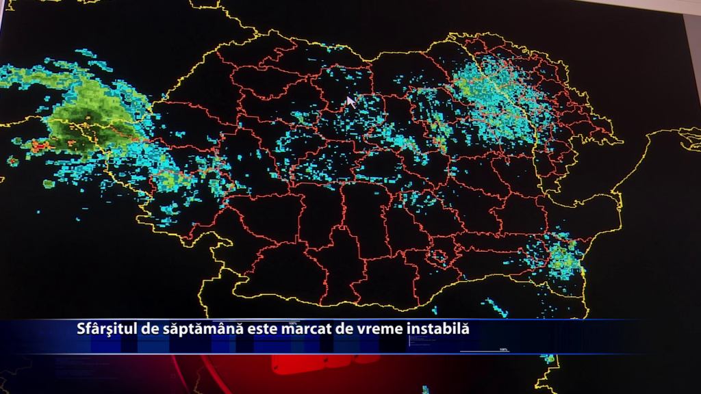 Vreme calda dar instabila la acest sfarsit de saptamana!