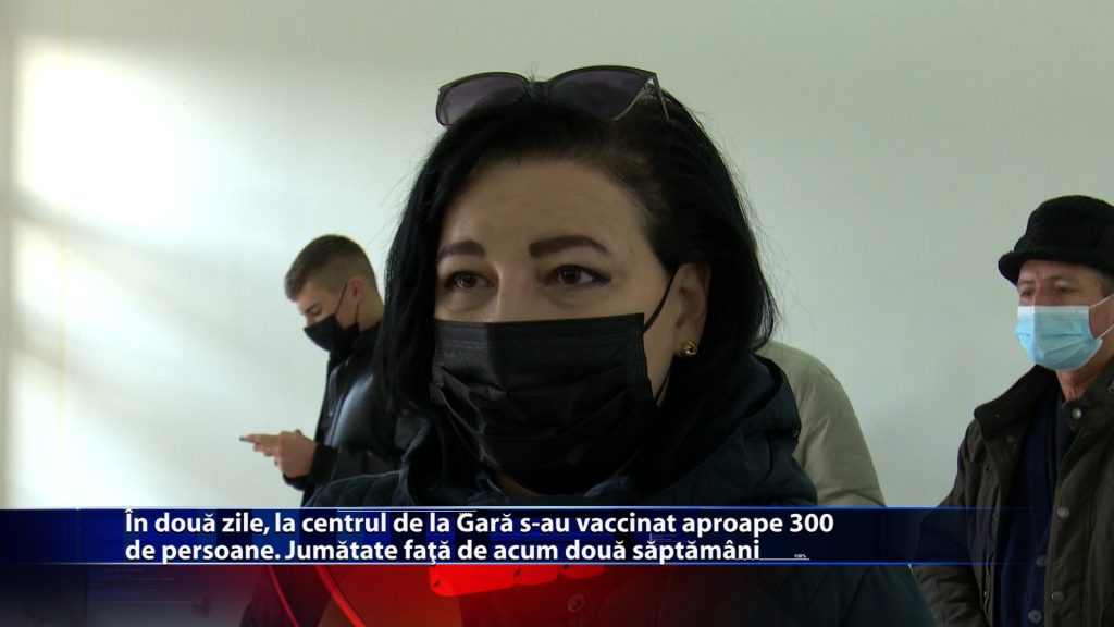 În două zile, la centrul de la Gară s-au vaccinat aproape 300 de personane. Jumătate față de acum două săptămâni