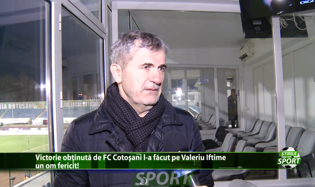 Victoria obtinuta de FC Botosani l-a facut pe Valeriu iftime un om fericit!