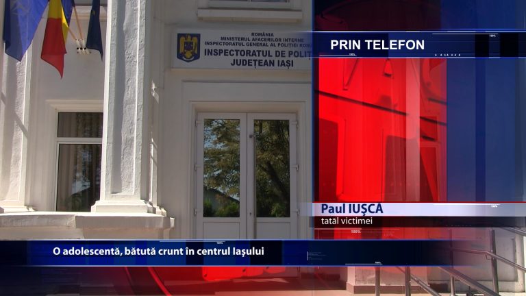 O adolescenta, batuta crunt in centrul Iasului