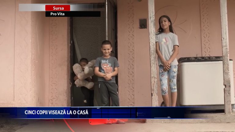 CINCI COPII VISEAZA LA O CASA CONFORTABILA