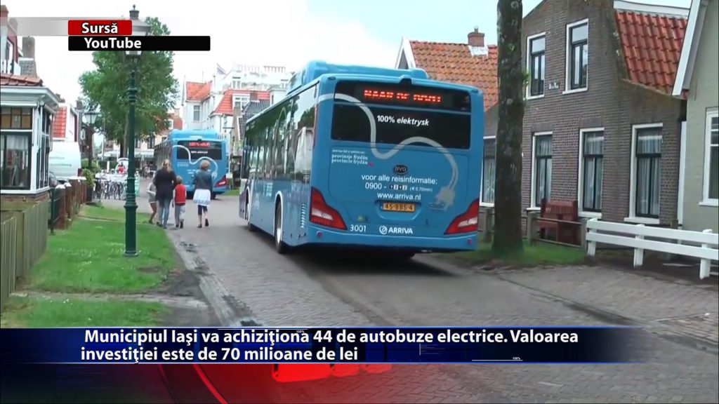 Municipiul Iasi va achizitiona 44 de autobuze electrice. Valoarea investiției este de 70 de milioane de lei