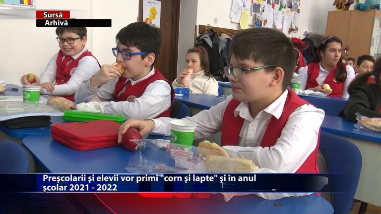 Preșcolarii și elevii vor primi ,,corn și lapte” și în anul școlar 2021 – 2022