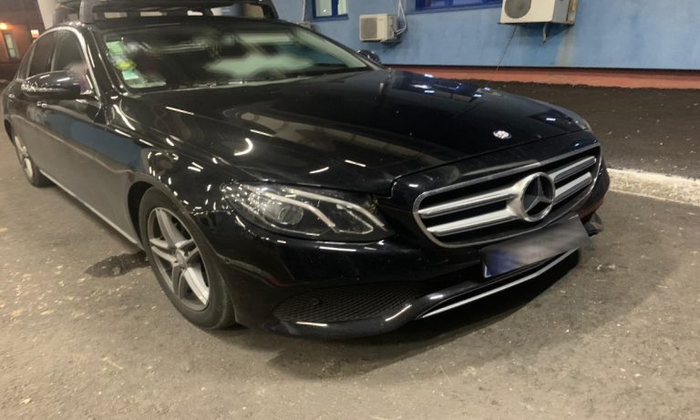 Mercedes căutat de autorităţile suedeze, descoperit la P.T.F. Oancea