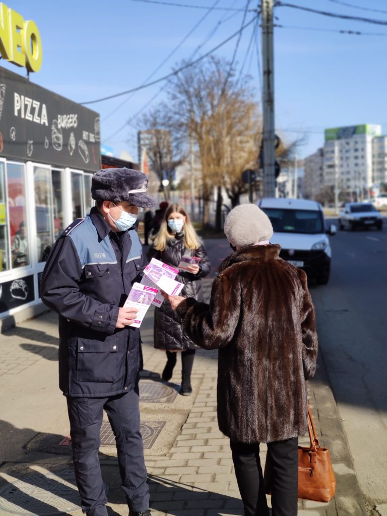 ACTIVITATE A POLIŢIŞTILOR IEŞENI, PENTRU PREVENIREA VIOLENŢEI DOMESTICE