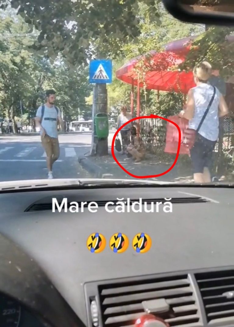 VIDEO! O femeie din Iași a fost filmată în timp ce își făcea nevoile în plină stradă, în zona Copou