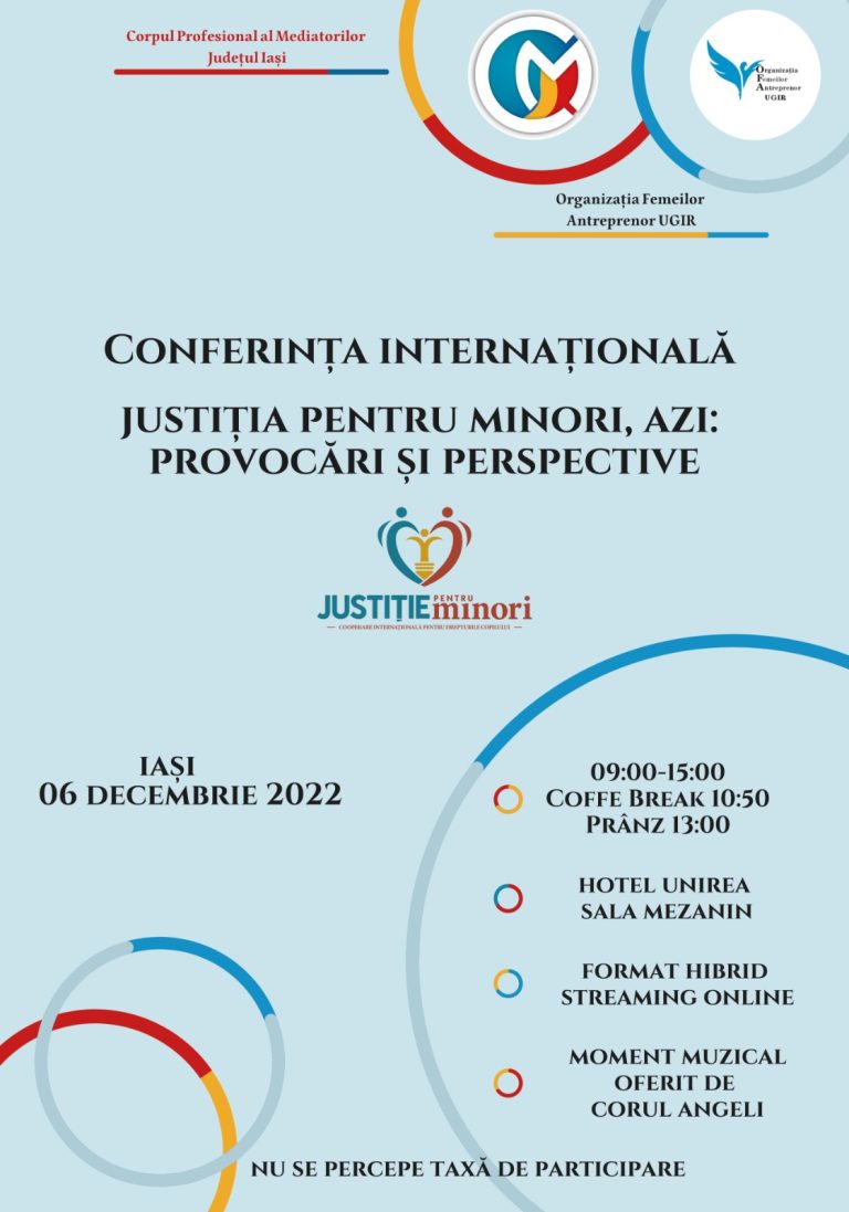 Conferința Anuală a Asociației “Justiție pentru minori”!