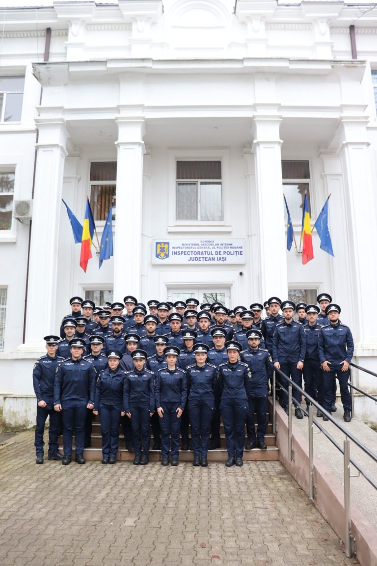 POLIȚIȘTII ÎNCADRAȚI DIN SURSĂ EXTERNĂ AU DEPUS JURĂMÂNTUL LA IPJ IAȘI!