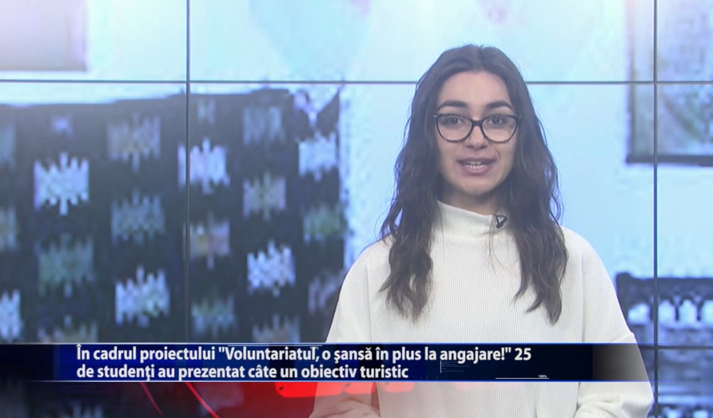 In cadrul proiectului „Voluntariatul, o sansa în plus la angajare!” 25 de studenti au prezentat cate un obiectiv turistic