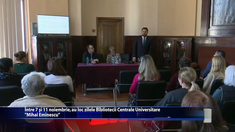 Intre 7 si 11 noiembrie, au loc zilele Bibliotecii Centrale Universitare ,,Mihai Eminescu”