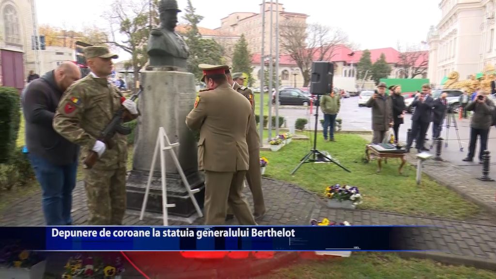 Depunere de coroane la statuia generalului Berthelot