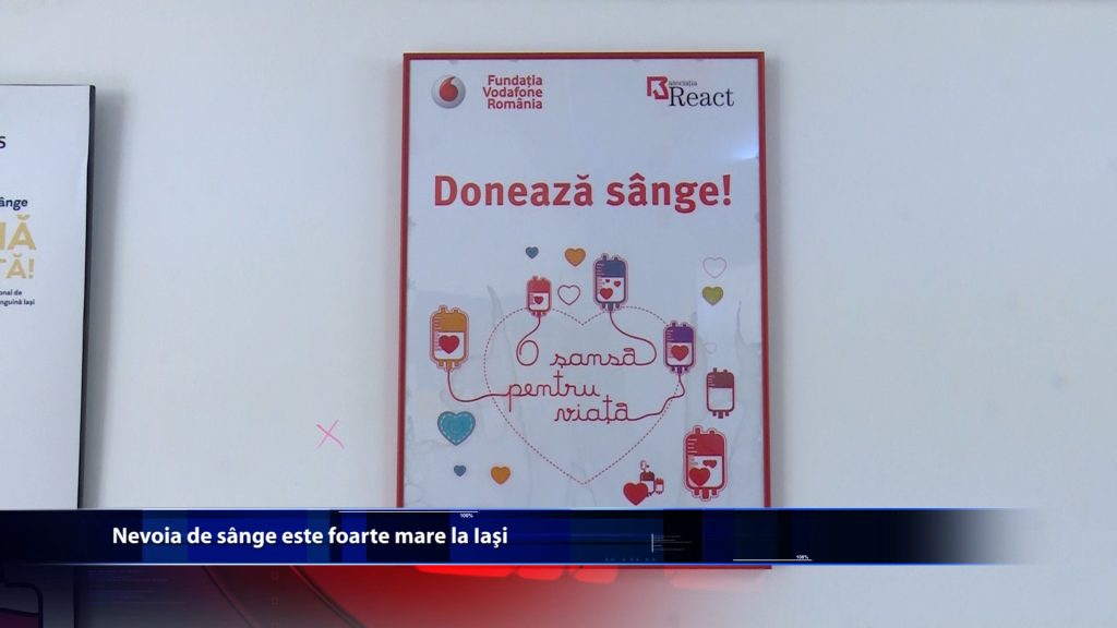 Nevoia de sange este foarte mare la Iasi
