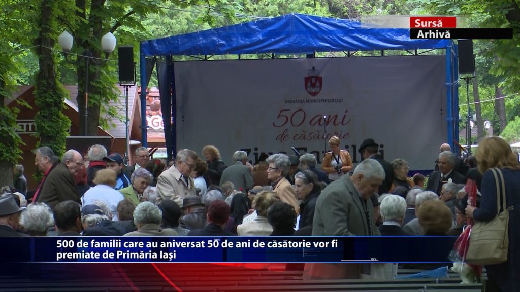 500 de familii care au aniversat 50 de ani de casatorie vor fi premiate de Primaria Iasi