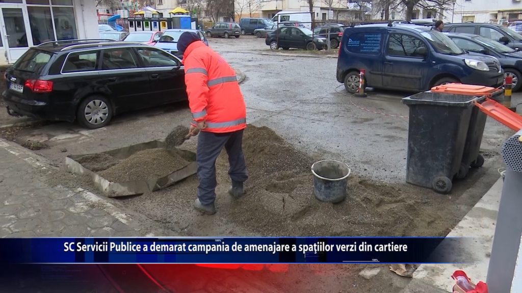 SC Servicii Pubice a demarat campania de amenajare a spatiilor verzi din cartiere