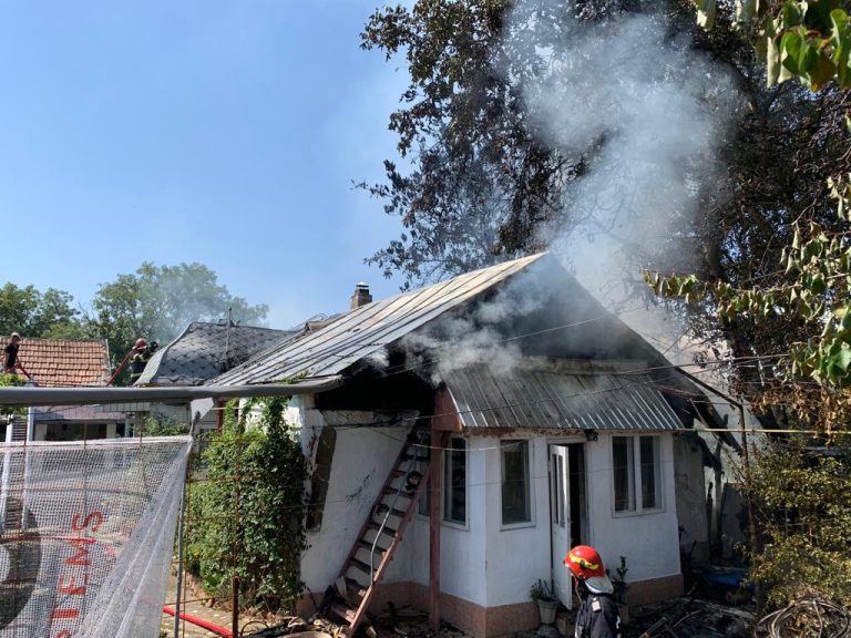 Incendiu de vegetație uscată în localitatea Golăiești! Au ars aproximativ 2000 de mp pătrați de vegetație uscată