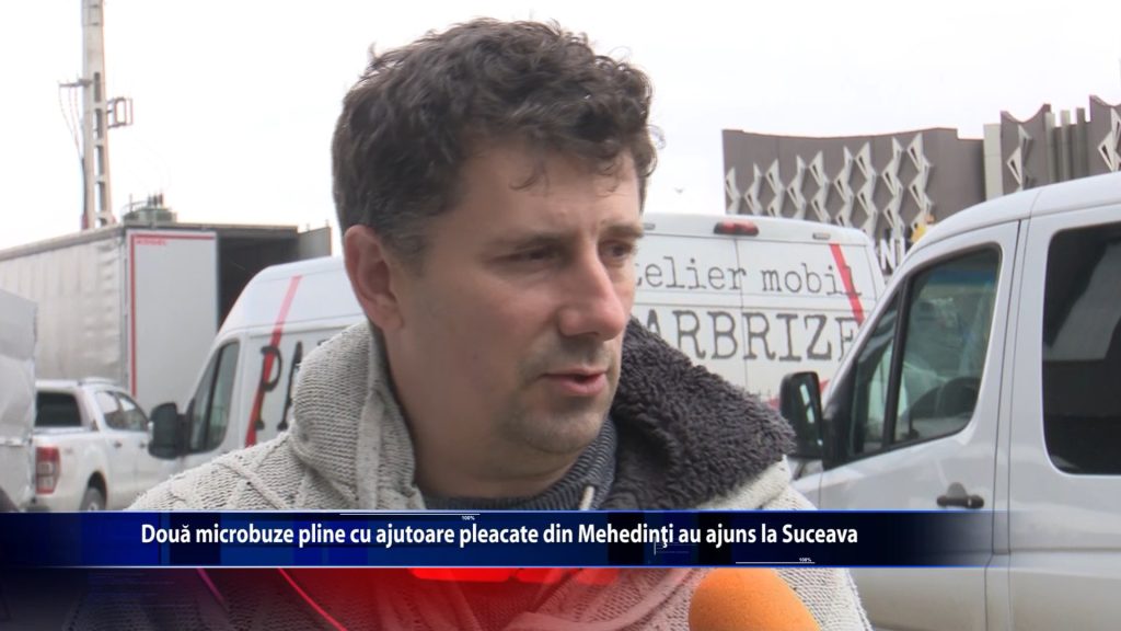 Doua microbuze pline cu ajutoare plecate din Mehedinti au ajuns la Suceava