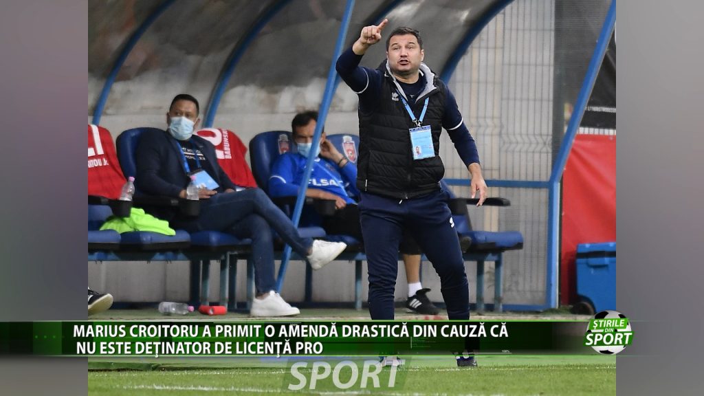 MARIUS CROITORU A PRIMIT O AMENDA DRASTICA DIN CAUZA CA NU ESTE DETINATOR DE LICENTA PRO