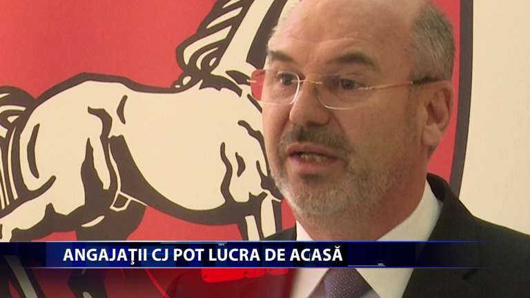 Incadrati in categoria de risc, angajatii CJ isi vor realiza sarcinile la domiciliu