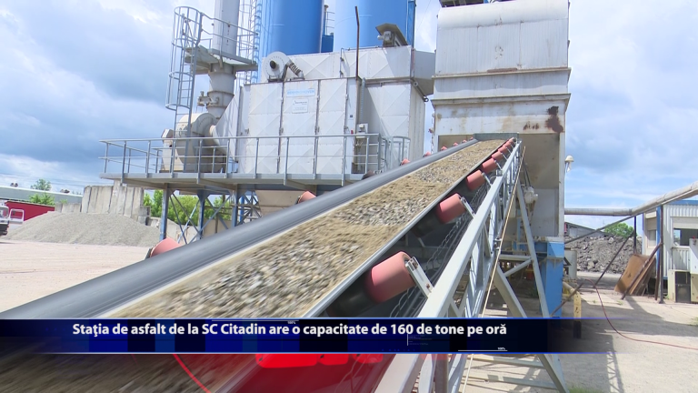 Statia de asfalt de la SC Citadin are o capacitate de 160 de tone pe ora