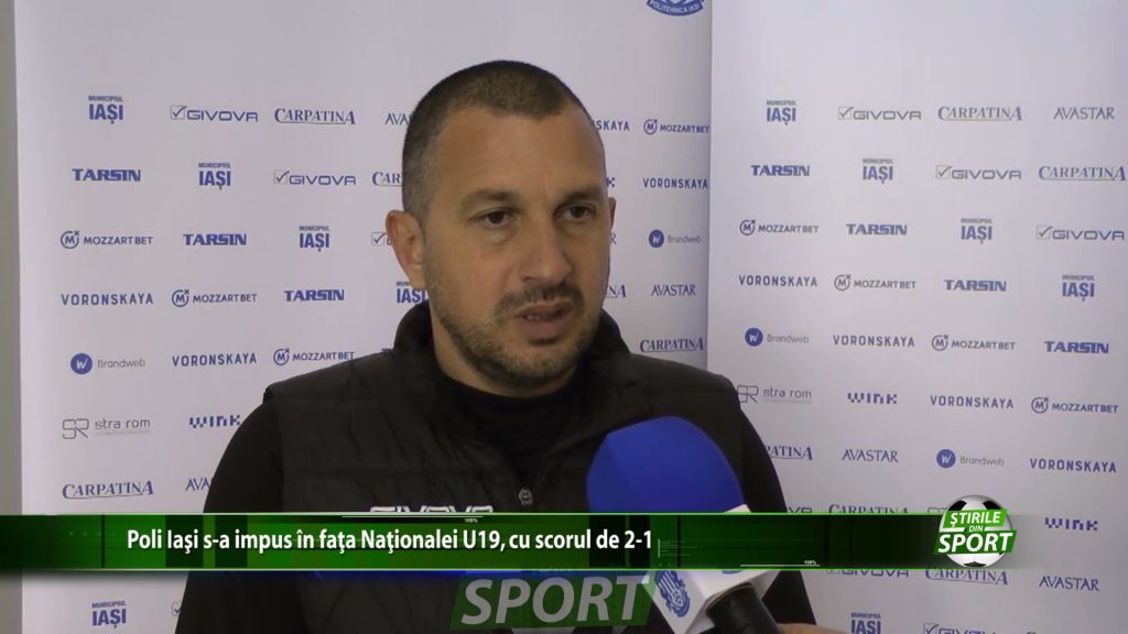 Poli Iasi s-a impus in fata Nationalei U19, cu scorul de 2-1