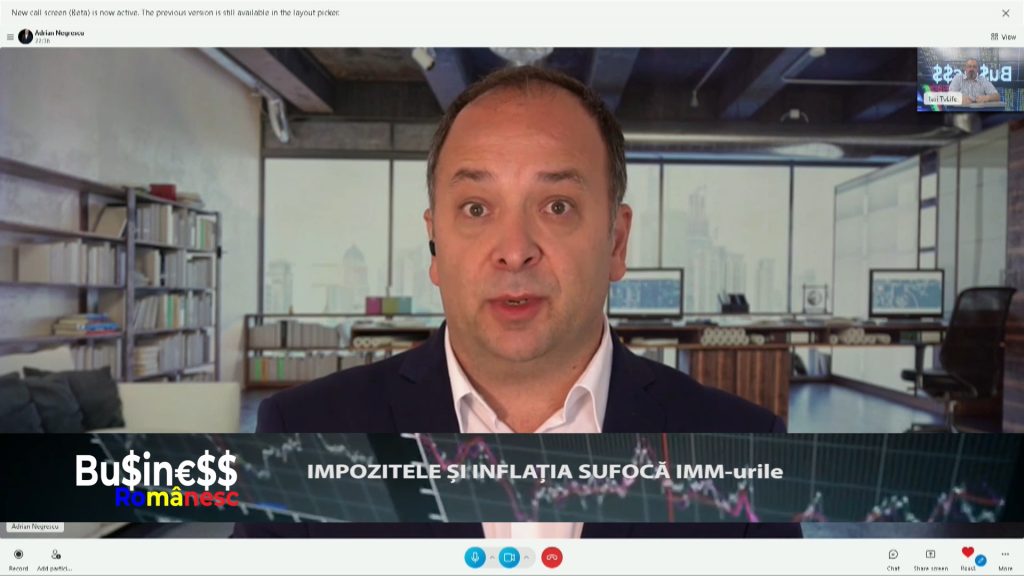 BU$IN€$$ ROMÂNESC / IMPOZITELE ȘI INFLAȚIA SUFOCĂ IMM-URILE